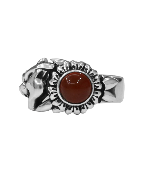 ANONYMOUS ARTISAN（アノニマスアルティザン）の「Panther Flower Ring - Carnelian（リング・レディース・その他・30/28/12号/13号/16号/26号/29号/21号/27号/22号/23号/24号/25号/14号/17号/18号/19号/20号/15号）」の3枚目の写真