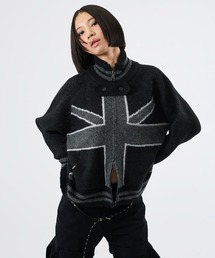 UK MOTIF ZIPUP KNIT