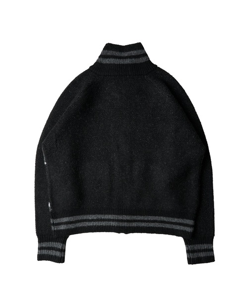 FTW(エフティダブリュー)の「UK MOTIF ZIPUP KNIT(カーディガン/ボレロ・レディース・ブラック/ベージュ・MEDIUM/LARGE/SMALL)」の12枚目の写真