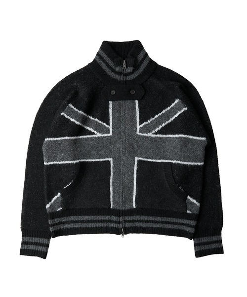 FTW(エフティダブリュー)の「UK MOTIF ZIPUP KNIT(カーディガン/ボレロ・レディース・ブラック/ベージュ・MEDIUM/LARGE/SMALL)」の11枚目の写真