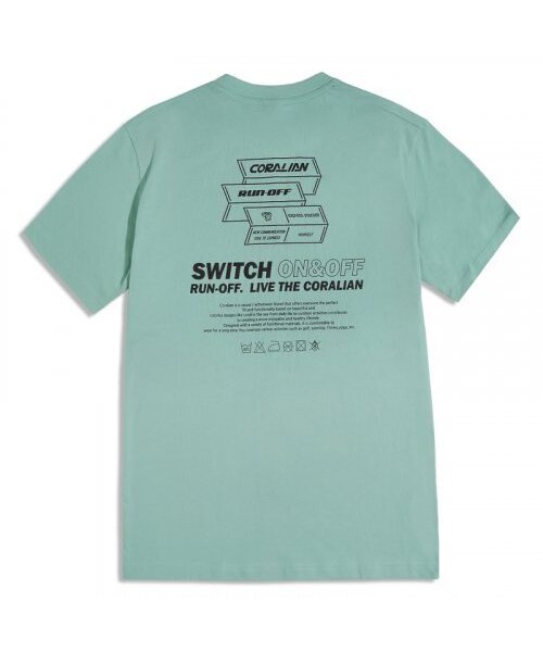 CORALIAN(コラリアン)の「ランオフピケット半袖コットンTシャツミント(Tシャツ/カットソー・メンズ・その他・S/M/L/2XL/XL/XS)」の5枚目の写真