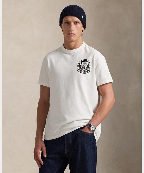 POLO RALPH LAUREN(ポロ ラルフ ローレン)の「クラシック フィット ジャージー グラフィック Tシャツ(Tシャツ/カットソー・メンズ・ホワイト・XS/M/L/S)」の1枚目の写真