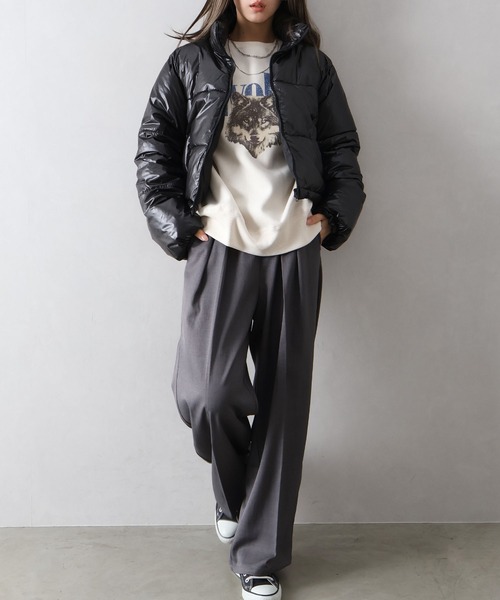 Libby&Rose(リビーアンドローズ)の「ラッププリーツスカート付パンツ(その他パンツ・レディース・ブラウン/チャコールグレー・FREE)」の20枚目の写真