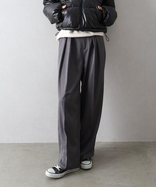 Libby&Rose(リビーアンドローズ)の「ラッププリーツスカート付パンツ(その他パンツ・レディース・ブラウン/チャコールグレー・FREE)」の21枚目の写真