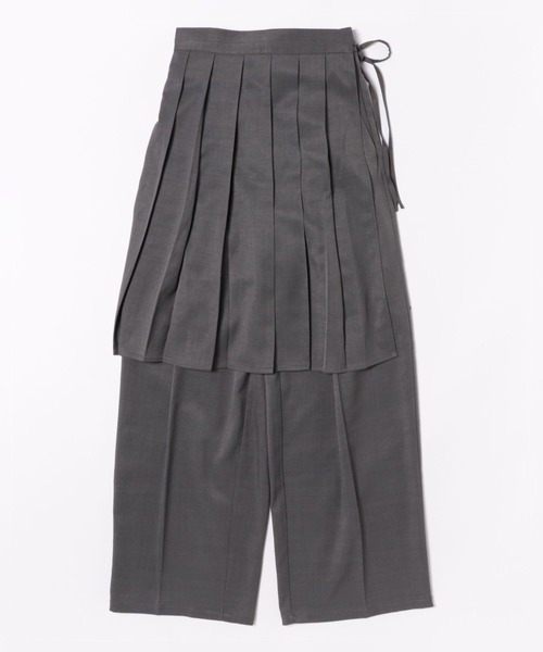 Libby&Rose(リビーアンドローズ)の「ラッププリーツスカート付パンツ(その他パンツ・レディース・ブラウン/チャコールグレー・FREE)」の22枚目の写真