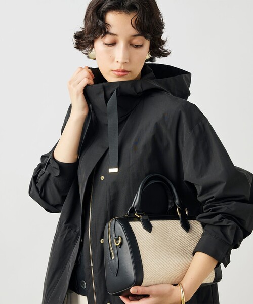 NOLLEY’S（ノーリーズ）の「【WEB限定カラー】ウォッシャブル2WAY撥水フーテッドブルゾン（ブルゾン・レディース・チャコールグレー/ブラック/ベージュ/ネイビー・38）」の2枚目の写真