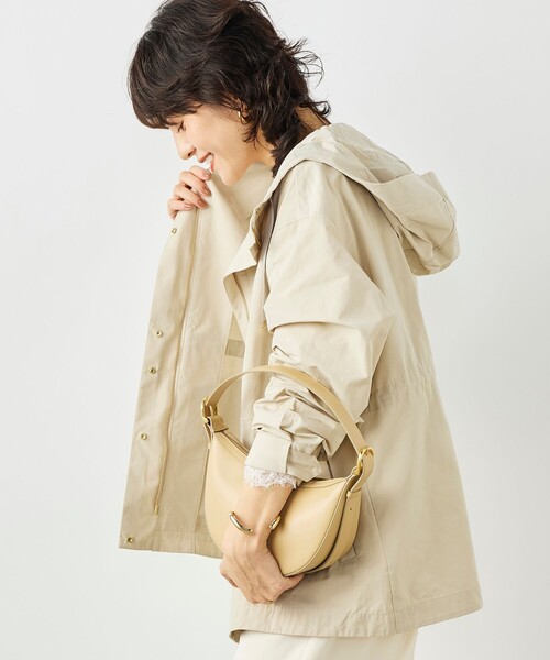 NOLLEY’S（ノーリーズ）の「【WEB限定カラー】ウォッシャブル2WAY撥水フーテッドブルゾン（ブルゾン・レディース・チャコールグレー/ブラック/ベージュ/ネイビー・38）」の9枚目の写真