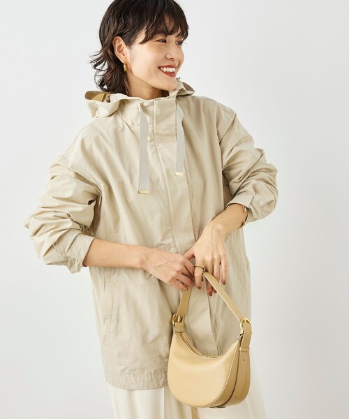 NOLLEY’S（ノーリーズ）の「【WEB限定カラー】ウォッシャブル2WAY撥水フーテッドブルゾン（ブルゾン・レディース・チャコールグレー/ブラック/ベージュ/ネイビー・38）」の18枚目の写真