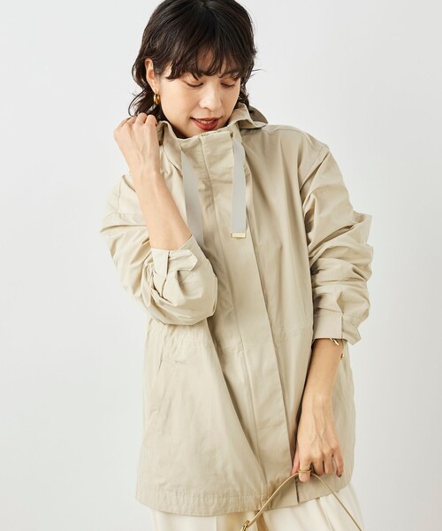 NOLLEY’S（ノーリーズ）の「【WEB限定カラー】ウォッシャブル2WAY撥水フーテッドブルゾン（ブルゾン・レディース・チャコールグレー/ブラック/ベージュ/ネイビー・38）」の19枚目の写真