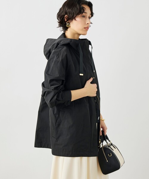 NOLLEY’S（ノーリーズ）の「【WEB＆一部店舗限定色アイテム】ウォッシャブル2WAY撥水フーテッドブルゾン（ブルゾン・レディース・チャコールグレー/ブラック/ベージュ/ネイビー・38）」の19枚目の写真