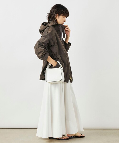 NOLLEY’S（ノーリーズ）の「【WEB＆一部店舗限定色アイテム】ウォッシャブル2WAY撥水フーテッドブルゾン（ブルゾン・レディース・チャコールグレー/ブラック/ベージュ/ネイビー・38）」の13枚目の写真