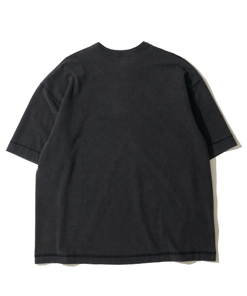 Healthknit（ヘルスニット）の「【Healthknit】Henleyneck S/S Tee  Sulfur dye / 硫化染め ヘンリーネック Tシャツ（Tシャツ/カットソー・メンズ・ライトグレー/ブラック・X-LARGE/LARGE/MEDIUM/SMALL）」の4枚目の写真