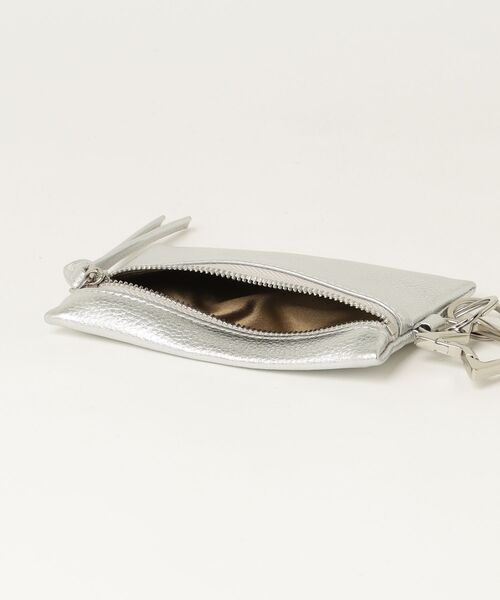 HASHIBAMI（ハシバミ）の「HASHIBAMI/カラビナキーリング ジップポーチ（キーケース/キーアクセサリー・レディース・ゴールド/シルバー・FREE）」の5枚目の写真