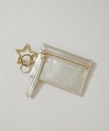 HASHIBAMI（ハシバミ）の「HASHIBAMI/カラビナキーリング ジップポーチ（キーケース/キーアクセサリー）」