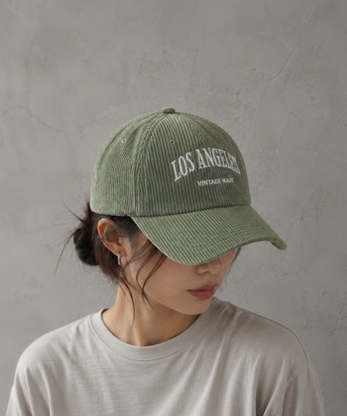 CALIFORNIA OUTFITTERS（カリフォルニア アウトフィッターズ）の「12A19-KR コーデュロイ ロゴキャップ（キャップ・レディース・ホワイト/カーキ/ブラック/ブラウン/グレー・ONESIZE）」の5枚目の写真