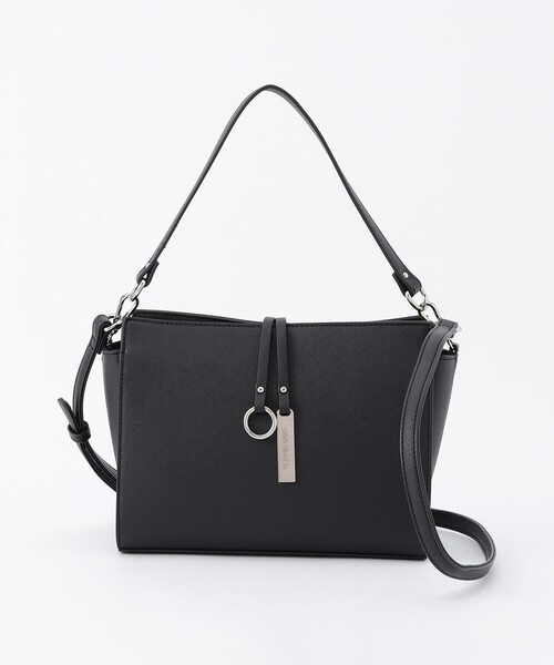 MONO　COMME CA（モノコムサ）の「ロゴプレート ミニショルダー（ショルダーバッグ・レディース・グレー/ブラック/ベージュ・FREE）」の16枚目の写真