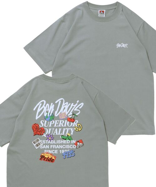 BEN DAVIS(ベンデイビス)の「【BEN DAVIS(ベンデイビス)】GRATEFULTEE / Tシャツ クルーネック ワンポイント シンプル ユニセックス(Tシャツ/カットソー・メンズ・ピンク系その他2/ホワイト/ブルーグレー/ブラック・X-LARGE/LARGE/MEDIUM)」の1枚目の写真