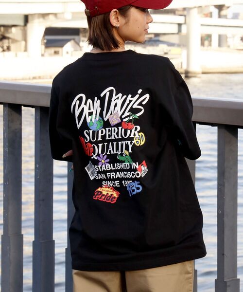 BEN DAVIS(ベンデイビス)の「【BEN DAVIS(ベンデイビス)】GRATEFULTEE / Tシャツ クルーネック ワンポイント シンプル ユニセックス(Tシャツ/カットソー・メンズ・ピンク系その他2/ホワイト/ブルーグレー/ブラック・X-LARGE/LARGE/MEDIUM)」の3枚目の写真