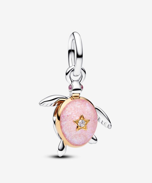 2026 ピンク シータートル ラボグロウン ダイヤモンド チャーム