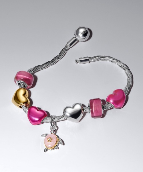 2026 ピンク シータートル ラボグロウン ダイヤモンド チャーム