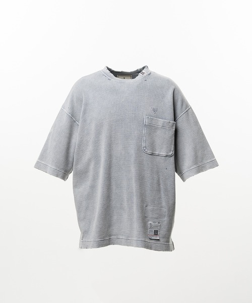 Maison MIHARA YASUHIRO(メゾンミハラヤスヒロ)の「Bleached Thermal T-shirt(Tシャツ/カットソー・メンズ・グレー・44)」の1枚目の写真