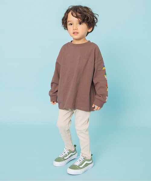 BREEZE(ブリーズ)の「【WEB限定】袖イロイロプリントTシャツ_ジュニア対応(Tシャツ/カットソー・キッズ・サックスブルー/ピンク/グリーン/ブラウン/レッド/イエロー/ネイビー/ラベンダー/キナリ/ベージュ/ブラック/グレー・150/140/130/120/110/100/90)」の13枚目の写真