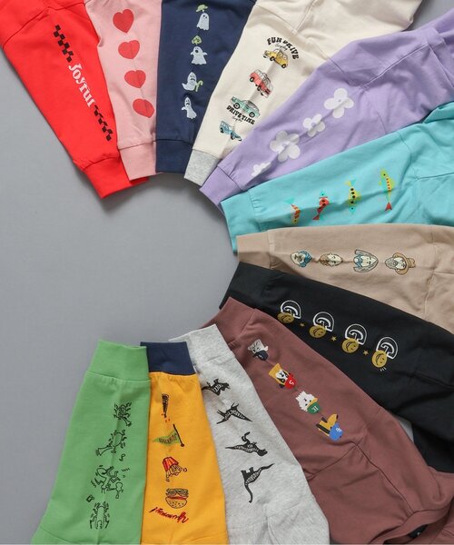 BREEZE(ブリーズ)の「【WEB限定】袖イロイロプリントTシャツ_ジュニア対応(Tシャツ/カットソー・キッズ・サックスブルー/ピンク/グリーン/ブラウン/レッド/イエロー/ネイビー/ラベンダー/キナリ/ベージュ/ブラック/グレー・150/140/130/120/110/100/90)」の18枚目の写真