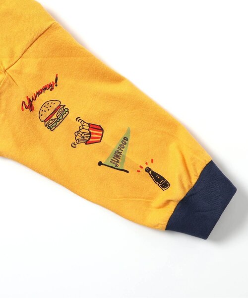 BREEZE(ブリーズ)の「【WEB限定】袖イロイロプリント長袖Tシャツ(Tシャツ/カットソー・キッズ・サックスブルー/ピンク/グリーン/ブラウン/レッド/イエロー/ネイビー/ラベンダー/キナリ/ベージュ/ブラック/グレー・150/140/130/120/110/100/90)」の21枚目の写真