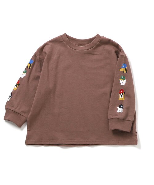 BREEZE(ブリーズ)の「【WEB限定】袖イロイロプリント長袖Tシャツ(Tシャツ/カットソー・キッズ・サックスブルー/ピンク/グリーン/ブラウン/レッド/イエロー/ネイビー/ラベンダー/キナリ/ベージュ/ブラック/グレー・150/140/130/120/110/100/90)」の22枚目の写真