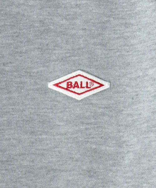 BALL(ボール)の「2026SS BALL/ボール 裏毛 ワンポイントロゴワッペン刺繍 スウェットトレーナー レディース メンズ(スウェット・メンズ・アッシュグレー/グレー/ブラック/チャコール/モカ/ネイビー・M/L/LL)」の15枚目の写真