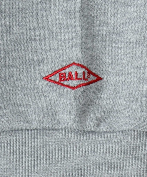BALL(ボール)の「2026SS BALL/ボール 裏毛 ワンポイントロゴワッペン刺繍 スウェットトレーナー レディース メンズ(スウェット・メンズ・アッシュグレー/グレー/ブラック/チャコール/モカ/ネイビー・M/L/LL)」の18枚目の写真
