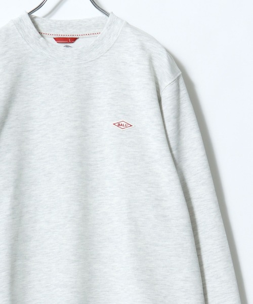 BALL(ボール)の「2026SS BALL/ボール 裏毛 ワンポイントロゴワッペン刺繍 スウェットトレーナー レディース メンズ(スウェット・メンズ・アッシュグレー/グレー/ブラック/チャコール/モカ/ネイビー・M/L/LL)」の19枚目の写真