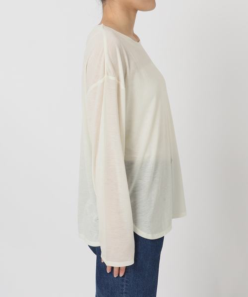 B.C STOCK(ベーセーストック)の「《2枚セット》パッチワークニットベスト*ロンTSET(ニット/セーター・レディース・チャコールグレー/ホワイト・FREE)」の3枚目の写真