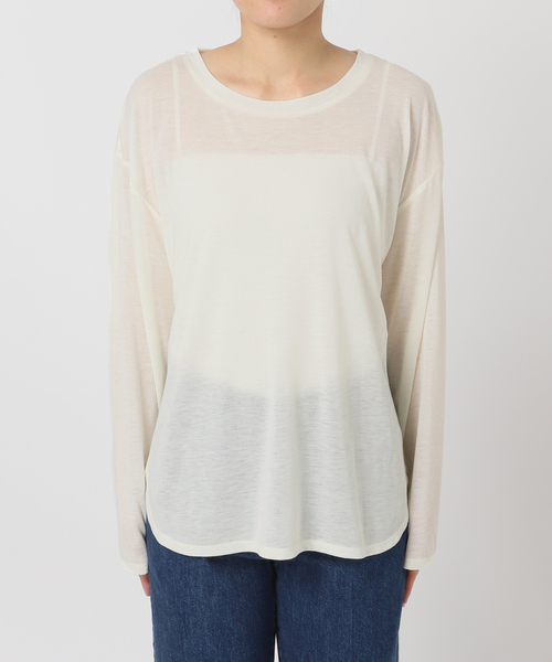 B.C STOCK(ベーセーストック)の「《2枚セット》パッチワークニットベスト*ロンTSET(ニット/セーター・レディース・チャコールグレー/ホワイト・FREE)」の12枚目の写真