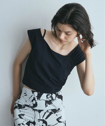 Lina la mer.（リナラメール）の「【Lina la mer.  リナラメール】アシンメトリーブラトップ ヨガウェア ヨガブラ ブラトップ スポーツブラ スイムウェア サウナ サウナウェア フィットネスブラ フィットネスウェア フィットネス（チューブトップ）」