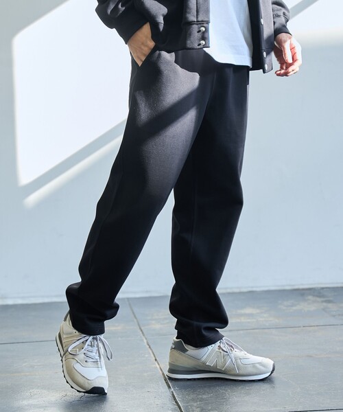 coen（コーエン）の「クリーンプラススウェットパンツ【防汚（食品汚れ）、UVカット】（スウェットパンツ・メンズ・ブラック/ライトグレー/ブラウン/ネイビー・S/M/L/XL）」の2枚目の写真