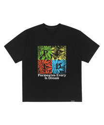 PEID（ペイド）の「PD LEAF オーバーサイズ 半袖Tシャツ ブラック（Tシャツ/カットソー）」