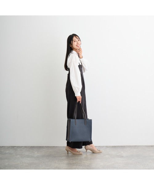 LASIEM（ラシエム）の「ビジネス トートバッグ メンズ レディース 本革 パソコン収納（トートバッグ・メンズ・ブラック/ネイビー/グリーン/ライトグレー・FREE）」の13枚目の写真