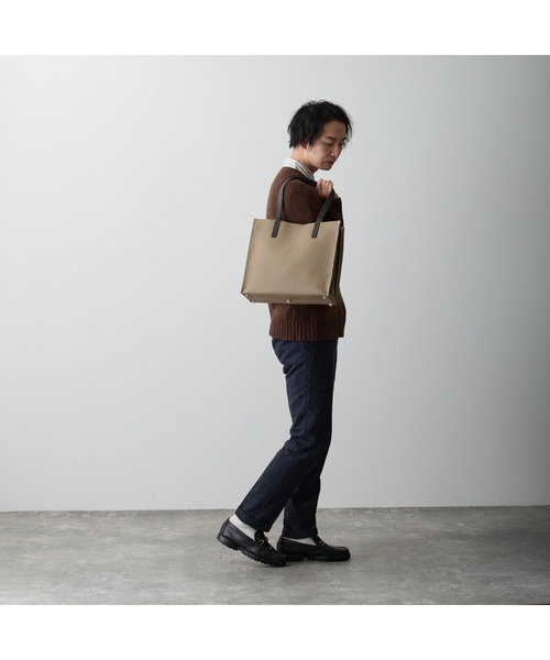 LASIEM（ラシエム）の「ビジネス トートバッグ メンズ レディース 本革 パソコン収納（トートバッグ・メンズ・ブラック/ネイビー/グリーン/ライトグレー・FREE）」の14枚目の写真