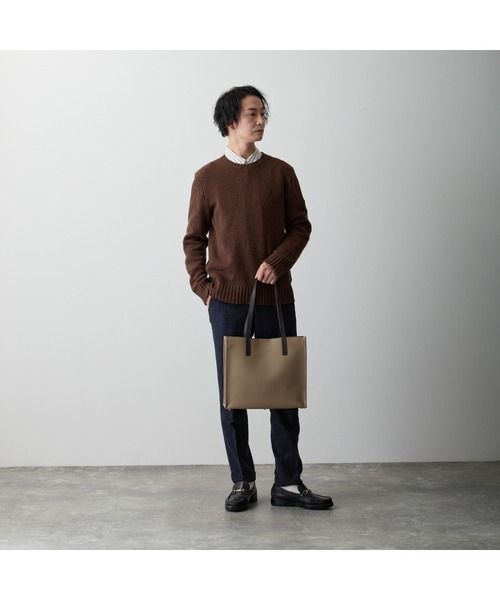 LASIEM（ラシエム）の「ビジネス トートバッグ メンズ レディース 本革 パソコン収納（トートバッグ・メンズ・ブラック/ネイビー/グリーン/ライトグレー・FREE）」の15枚目の写真