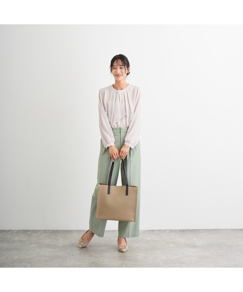 LASIEM（ラシエム）の「ビジネス トートバッグ メンズ レディース 本革 パソコン収納（トートバッグ・メンズ・ブラック/ネイビー/グリーン/ライトグレー・FREE）」の16枚目の写真