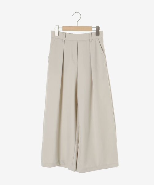 le.coeur blanc(ルクールブラン)の「ウールライクフロントタックワイドクロップドパンツ2(その他パンツ・レディース・ブラック/ブラウン/グレイッシュベージュ・38/36)」の5枚目の写真