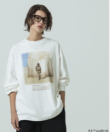 SLICK | 【SLICK/スリック】SLICK / STAR WARS / Printed T-shirt 01/スターウォーズ / パウダー加工プリントTシャツ /オーバーサイズ シルエット/ ビンテージ / ディズニー(Tシャツ/カットソー)