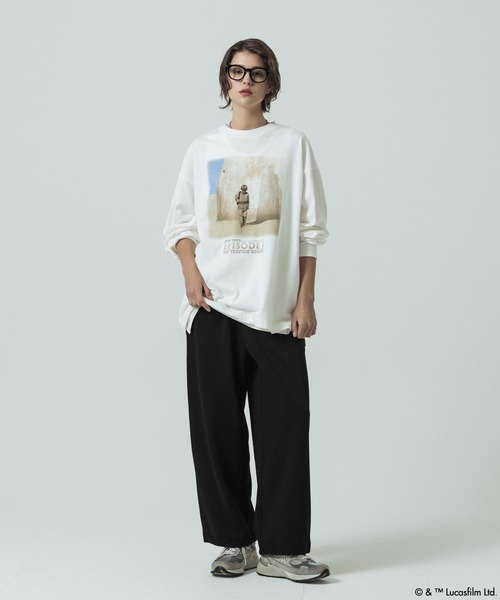 SLICK(スリック)の「【SLICK/スリック】SLICK / STAR WARS / Printed T-shirt 01/スターウォーズ / パウダー加工プリントTシャツ /オーバーサイズ シルエット/ ビンテージ(Tシャツ/カットソー・メンズ・ブラック/ホワイト・1/2/3)」の11枚目の写真