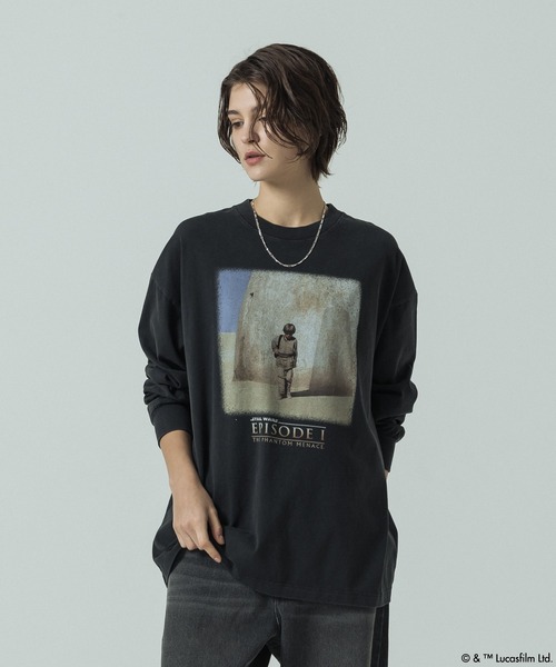 SLICK(スリック)の「【SLICK/スリック】SLICK / STAR WARS / Printed T-shirt 01/スターウォーズ / パウダー加工プリントTシャツ /オーバーサイズ シルエット/ ビンテージ(Tシャツ/カットソー・メンズ・ブラック/ホワイト・1/2/3)」の15枚目の写真