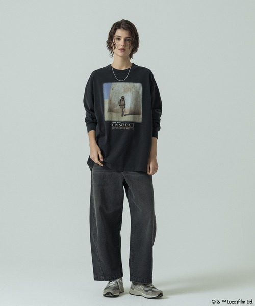 SLICK(スリック)の「【SLICK/スリック】SLICK / STAR WARS / Printed T-shirt 01/スターウォーズ / パウダー加工プリントTシャツ /オーバーサイズ シルエット/ ビンテージ(Tシャツ/カットソー・メンズ・ブラック/ホワイト・1/2/3)」の17枚目の写真