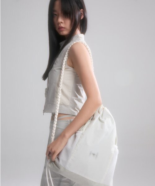 FLAREUP（フレアアップ）の「Wave Handmade Gym Sack - Cream (FL-724)（バックパック/リュック・レディース・クリーム・FREE）」の5枚目の写真