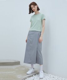 LARTIGENT（ラーティゼン）の「LQ PINTUCK WRAP SKIRT(GRAY)（スカート）」