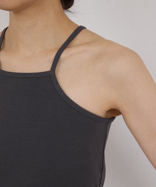 GALLARDAGALANTE（ガリャルダガランテ）の「【手洗い可】スクエアキャミ（キャミソール・レディース・ライトベージュ/チャコールグレー・FREE）」の13枚目の写真