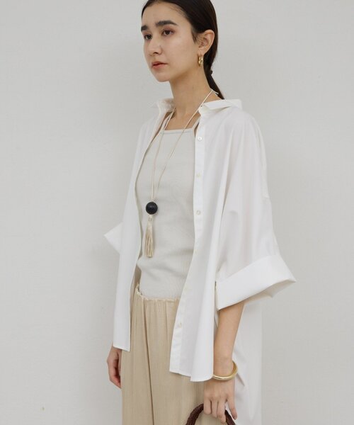 GALLARDAGALANTE（ガリャルダガランテ）の「【手洗い可】スクエアキャミ（キャミソール・レディース・ライトベージュ/チャコールグレー・FREE）」の5枚目の写真